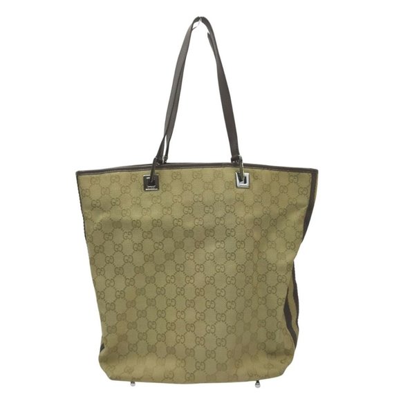 Gucci Handbags - Auth Gucci Bag Brown Canvas #7635G14